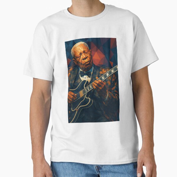 Item preview, BB King Blues Guitar Musical Icon Vector Art designed and sold by kakarikihill.