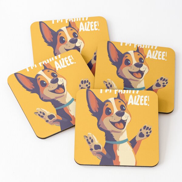 Item preview, Funny Dog – “I’m Pawsitively Alzee!” – Bold Cartoon Design designed and sold by Thorrdu.