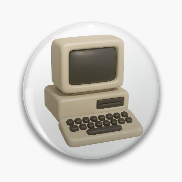 Item preview, Retro computer icon with vintage design, isolated on transparent background, AI generated designed and sold by dvoevnore.