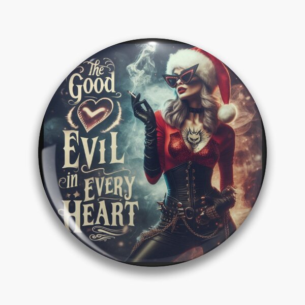 Item preview, Punk Santa Demon Smoke Heart designed and sold by Voodoo Store Paranormal Collections.