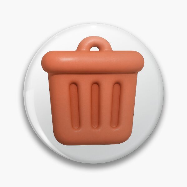 Item preview, Trash can icon with retro design on transparent background, AI Generated designed and sold by dvoevnore.
