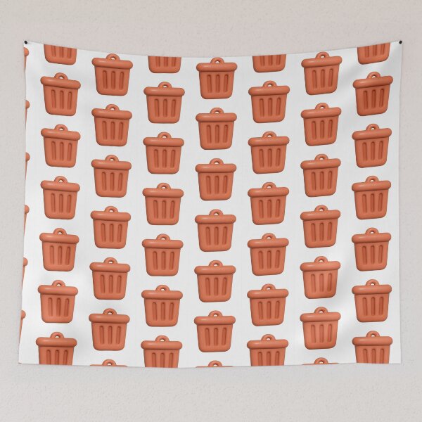 Item preview, Trash can icon with retro design on transparent background, AI Generated designed and sold by dvoevnore.