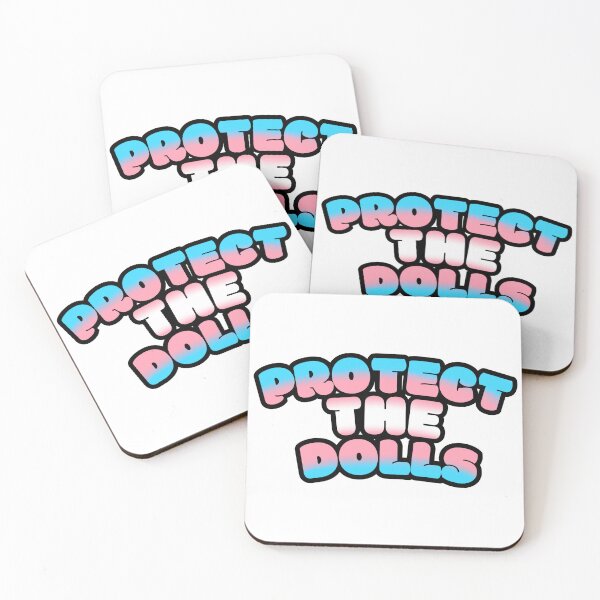 Item preview, rotect the Dolls – Trans Rights Design, Queer Ally Statement Shirt & Sticker designed and sold by Splendid Scibbles.