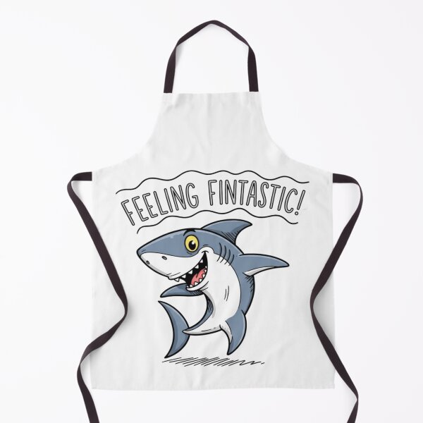 Item preview, Feeling Fintastic - Cute Funny Shark Pun Design for Ocean Lovers designed and sold by AquaPawsStudio.
