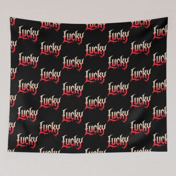 Item preview, Lucky Gothic Horror Drip T-Shirt – Dark Vintage Grunge Typography designed and sold by w1ckerman.