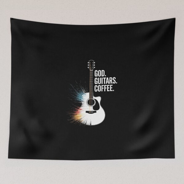 Item preview, Christian Lovers Guitarist Guitar Player Coffee Drinking designed and sold by KarstenNoanra.