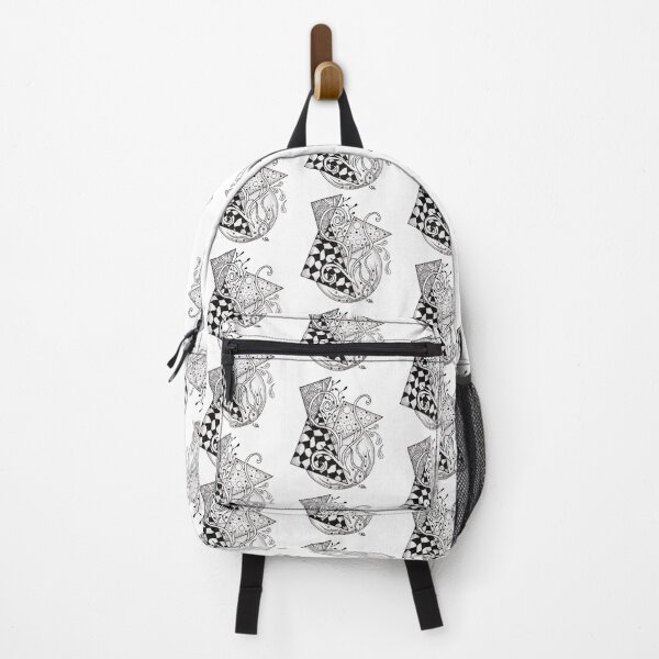 Item preview, Floral triangles, tangle drawing designed and sold by HA-Design-Kunst.