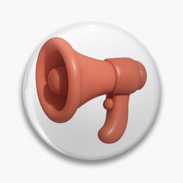 Item preview, Inflated bubble retro megaphone isolated png, suitable for background, AI Generated designed and sold by dvoevnore.