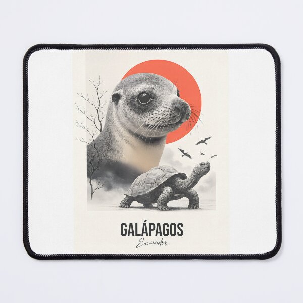 Item preview, Galápagos – Sea Lions and Giant Tortoises designed and sold by AtuqStudio.