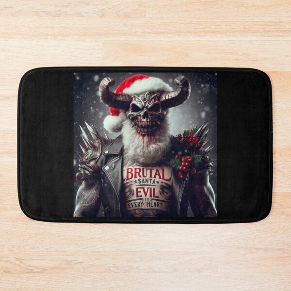 Item preview, Brutal Santa Skull Horns Holly designed and sold by Voodoo Store Paranormal Collections.