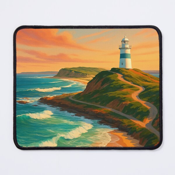 Item preview, Nobbys Headland and Lighthouse at Newcastle, NSW designed and sold by Aryabek.