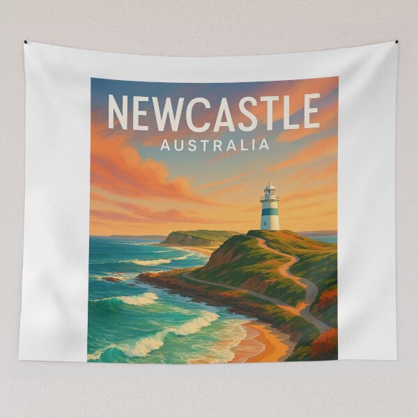Item preview, Nobbys Headland and Lighthouse at Newcastle, NSW designed and sold by Aryabek.