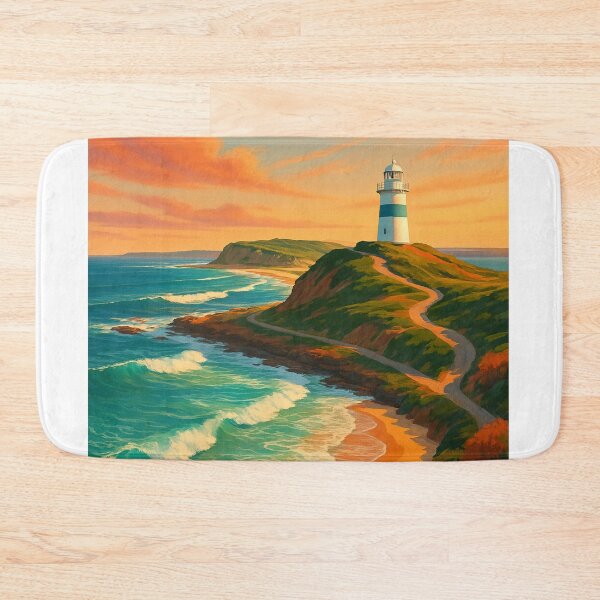 Item preview, Nobbys Headland and Lighthouse at Newcastle, NSW designed and sold by Aryabek.