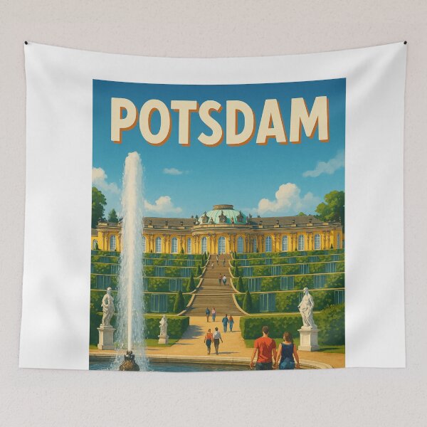 Item preview, Sanssouci Palace and Fountain, Potsdam, Germany designed and sold by Aryabek.