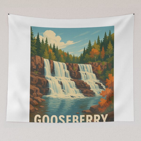 Item preview, Autumn at Gooseberry Falls State Park, Minnesota designed and sold by Aryabek.