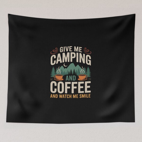 Item preview, Coffee Drinking Funny Camping Lovers designed and sold by KarstenNoanra.