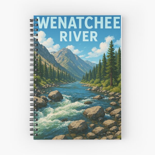 Item preview, Wenatchee River in Cascade Mountains, Washington designed and sold by Aryabek.