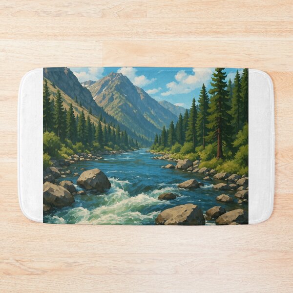 Item preview, Wenatchee River in Cascade Mountains, Washington designed and sold by Aryabek.