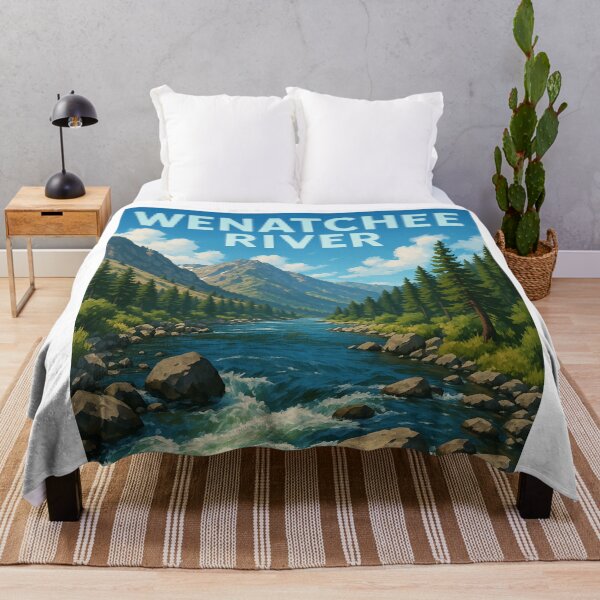 Item preview, Wenatchee River in Cascade Mountains, Washington designed and sold by Aryabek.