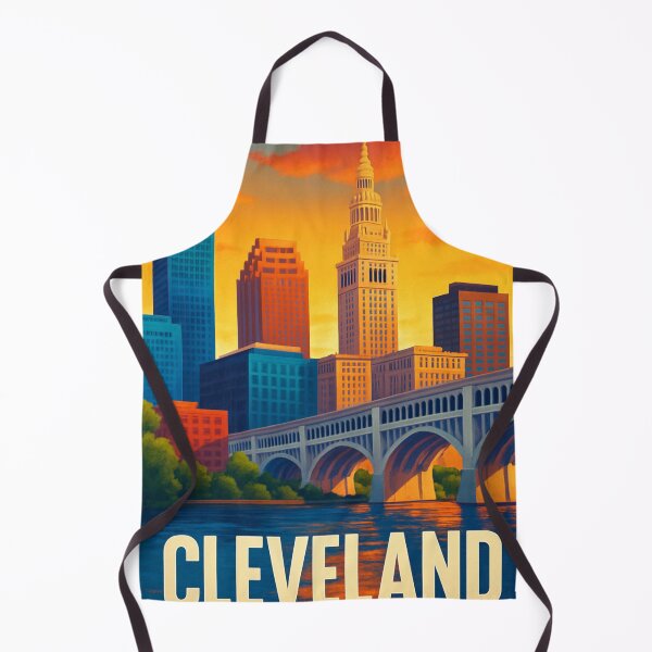 Item preview, Cleveland Skyline and Terminal Tower at Sunset designed and sold by Aryabek.