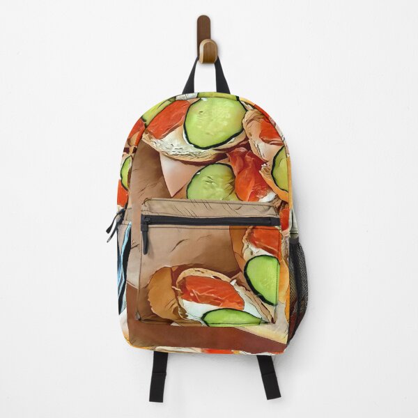 Item preview, Fresh Salmon & Cucumber Sandwiches – Cozy Kitchen Food Art | Delicious Snack Poster for Food Lovers designed and sold by NatureChampion.