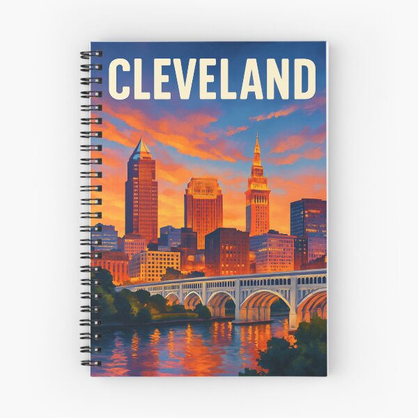 Item preview, Cleveland Skyline Reflected at Dusk, Ohio designed and sold by Aryabek.