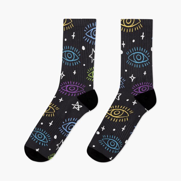 Item preview, Mystical Multicolor Eye with Stars Pattern designed and sold by Farissa Designs.