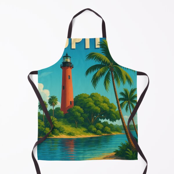 Item preview, Jupiter Inlet Lighthouse and Palm Trees, Florida designed and sold by Aryabek.