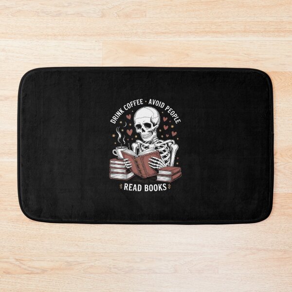Item preview, Coffee Lovers Read Books Halloween Skeleton designed and sold by KarstenNoanra.