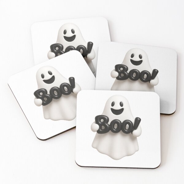 Item preview, Halloween ghost with boo lettering on transparent background, AI Generated designed and sold by dvoevnore.
