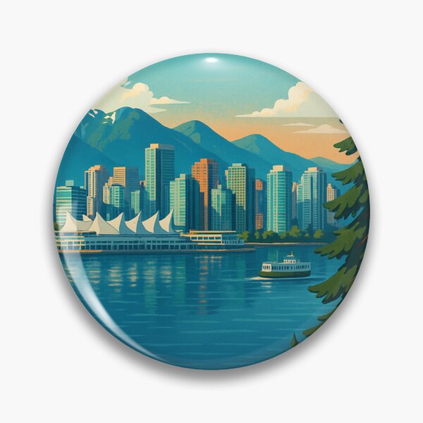 Item preview, Vancouver Skyline with Burrard Bridge and Science World designed and sold by Aryabek.