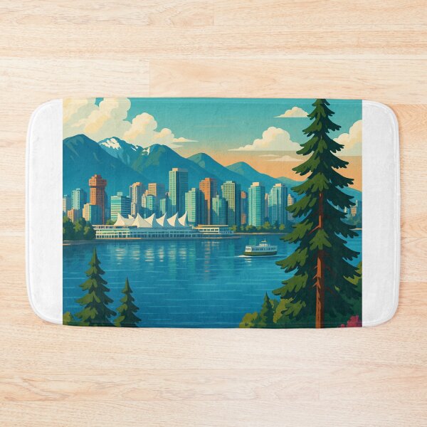 Item preview, Vancouver Skyline with Burrard Bridge and Science World designed and sold by Aryabek.