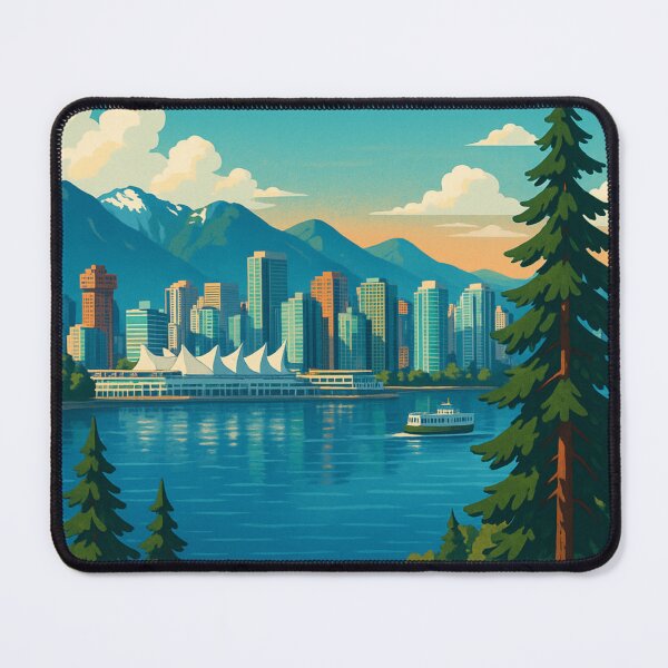 Item preview, Vancouver Skyline with Burrard Bridge and Science World designed and sold by Aryabek.