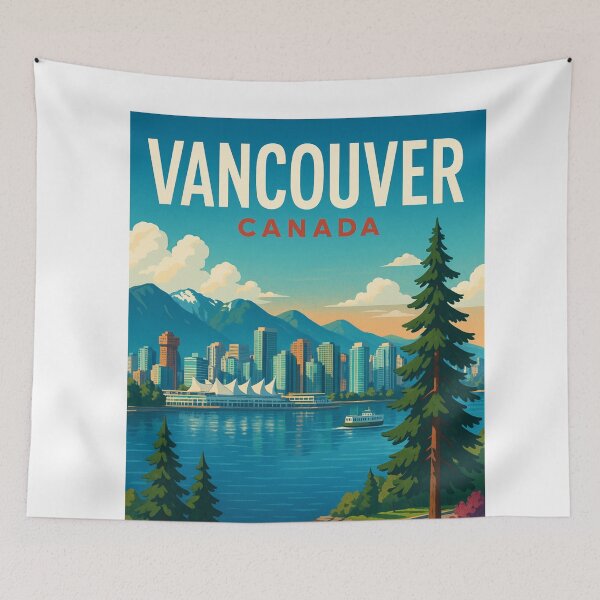 Item preview, Vancouver Skyline with Burrard Bridge and Science World designed and sold by Aryabek.