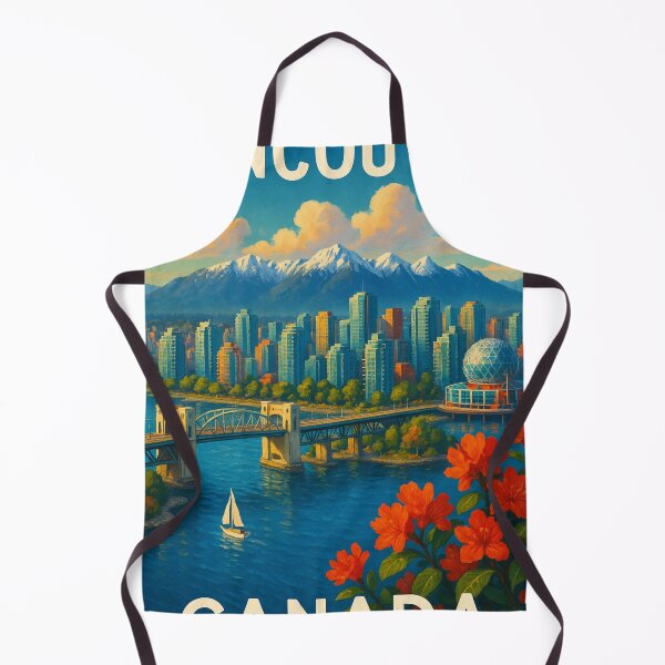 Item preview, Vancouver Skyline with Burrard Bridge and Science World designed and sold by Aryabek.