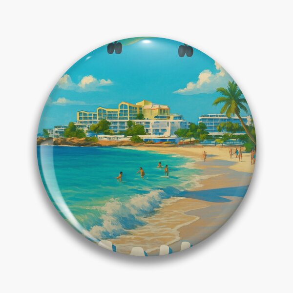 Item preview, Airplane Approach Over Maho Beach, Sint Maarten designed and sold by Aryabek.