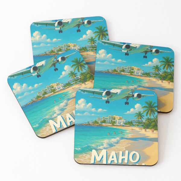 Item preview, Airplane Approach Over Maho Beach, Sint Maarten designed and sold by Aryabek.