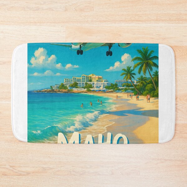 Item preview, Airplane Approach Over Maho Beach, Sint Maarten designed and sold by Aryabek.
