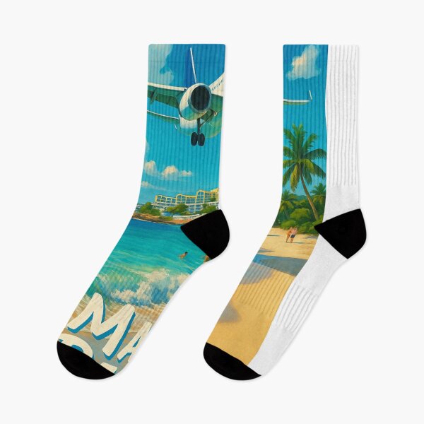 Item preview, Airplane Approach Over Maho Beach, Sint Maarten designed and sold by Aryabek.