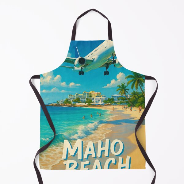 Item preview, Airplane Approach Over Maho Beach, Sint Maarten designed and sold by Aryabek.