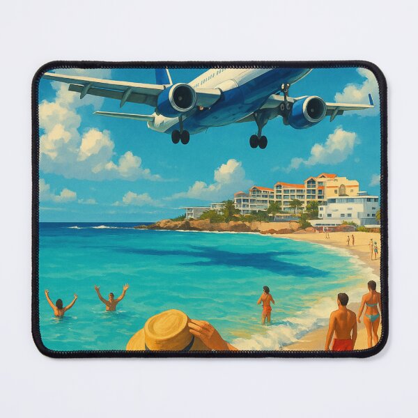 Item preview, Jet Landing at Maho Beach, Saint Martin designed and sold by Aryabek.