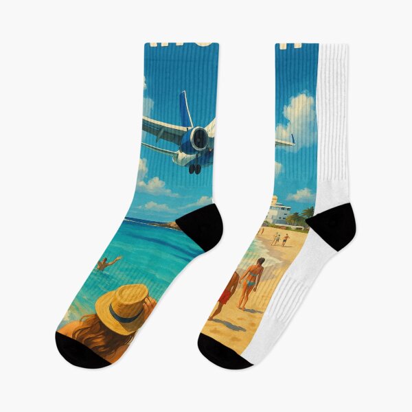 Item preview, Jet Landing at Maho Beach, Saint Martin designed and sold by Aryabek.