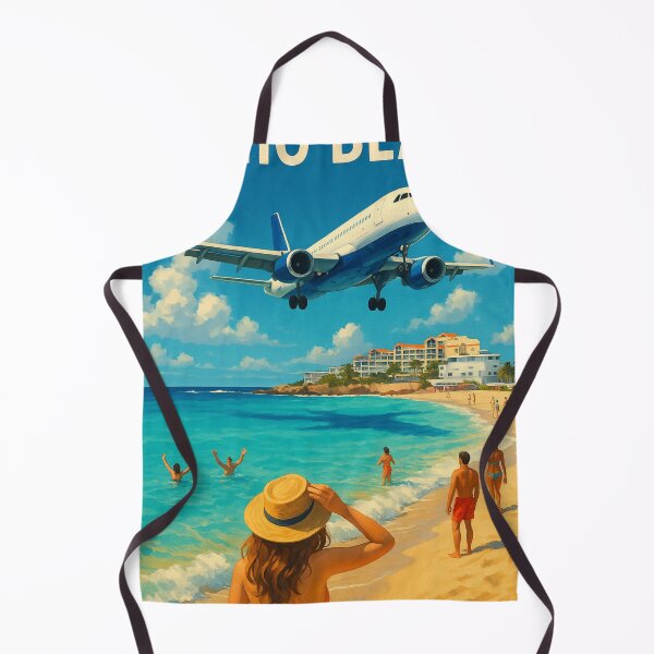 Item preview, Jet Landing at Maho Beach, Saint Martin designed and sold by Aryabek.