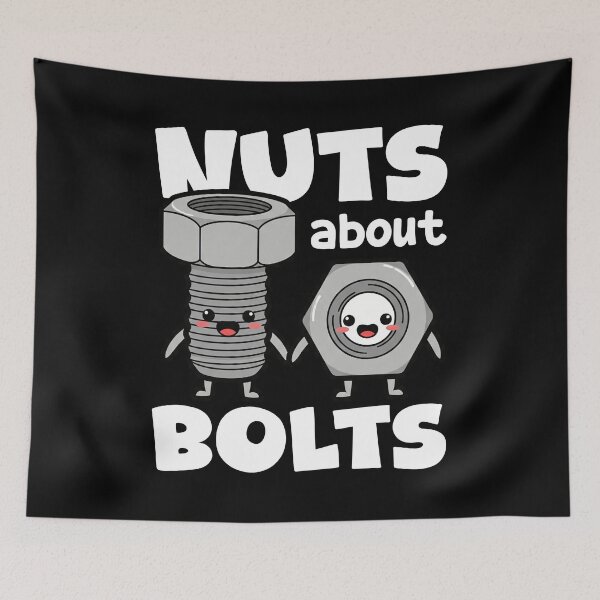 Item preview, NUTS ABOUT BOLTS - MECHANIC designed and sold by KEF Custom.