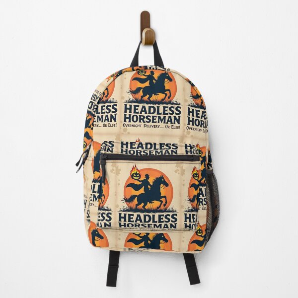 Item preview, Headless Horseman Overnight Delivery ..OR ELSE– Retro Horror Delivery Service Design designed and sold by Dreambytes.