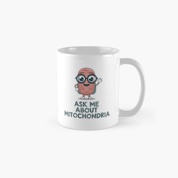 Item preview, Ask Me About Mitochondria – Fun Biology Science  designed and sold by MagicWander.