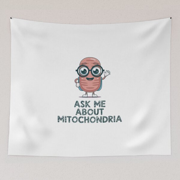 Item preview, Ask Me About Mitochondria – Fun Biology Science  designed and sold by MagicWander.