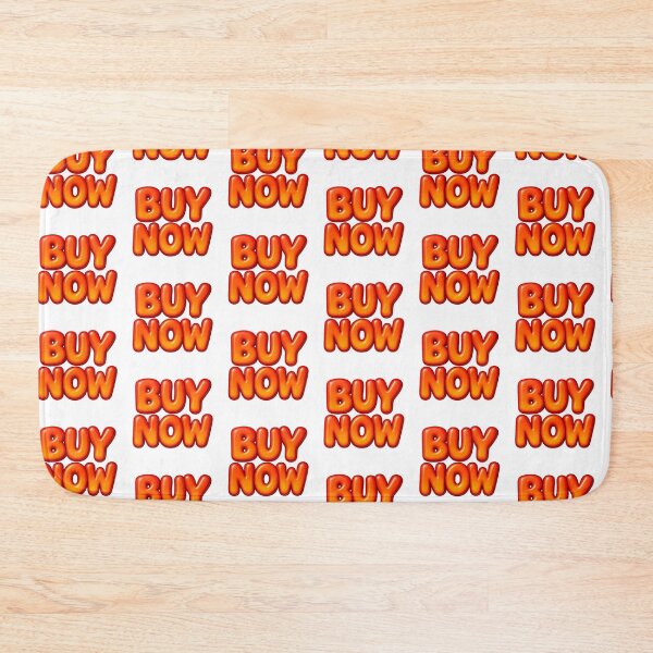 Item preview, Inflated red bubble letters spelling buy now on transparent background, AI generated designed and sold by dvoevnore.