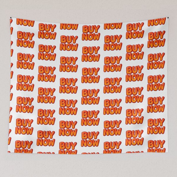Item preview, Inflated red bubble letters spelling buy now on transparent background, AI generated designed and sold by dvoevnore.