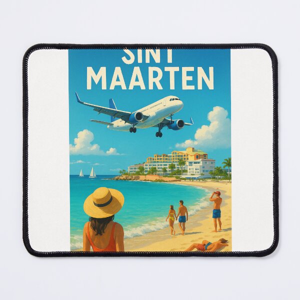 Item preview, Beachgoers at Maho Beach, Sint Maarten designed and sold by Places On Earth.
